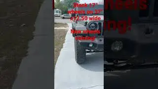 Stock 17&rdquo; jeep rims with 37x12.50