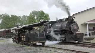 Great Northern O-8 3380 7 chime steam whistle at Walkersville Southern plus Jeddo Coal 85
