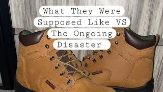 Red Wing Steel Toe Boots, Size 11.5 ( Part 3) Did I Just Mess Up The Boots With To Much Mink Oil.