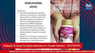 CUIDANDO TU SALUD DE NATIVA NATURALAS Y CLAUDIA MARTINEZ - LA NUEVA 870 AM
