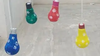 How to make a decora item ||diy craft ideas ||bulb design ||AMSmile 