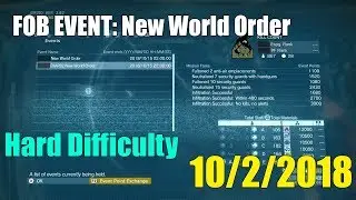 Metal Gear Solid V &mdash; событие FOB [Новый Мировой Порядок] 3 октября, хардкор, гид