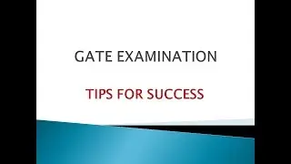5 Final Tips - Gate Exam