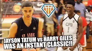 JAYSON TATUM vs HARRY GILES INSTANT CLASSIC!! | Preps to Pros BEST FRIENDS Epic Peach Jam Matchup