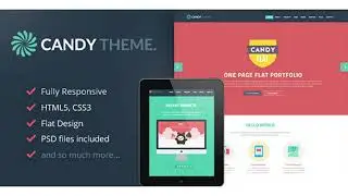 Candy - Onepage Flat Responsive WordPress Theme | Themeforest Website Templates and Themes