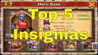 Castle Clash Top 5 Insignias