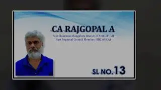 CA RAJGOPAL A - ICAI Central Council Elections 2018