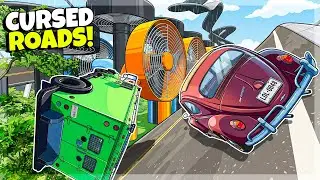 Random Cars on CURSED Roads in BeamNG Drive Mods!