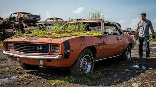 ASMR Car Restoration Full Rebuild of Chevrolet Camaro Z/28 1969 from Abandoned Condition to Looking: