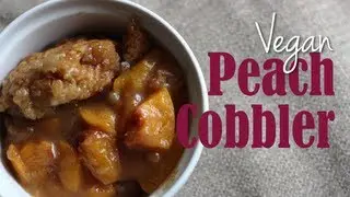Vegan Peach Cobbler