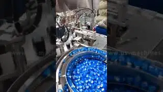 Automatic wet glue bottle stationery glue stick rotary filling capping assembling machine video