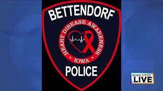 Bettendorf Police mark American Heart Month with red awareness patch in February