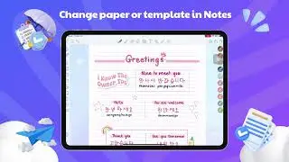 Tutorial: Change paper or template in Notes