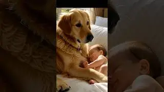 🚨 Unbreakable Bond: Baby & Golden Retriever Share the Sweetest Hug 💛 #Heartwarming