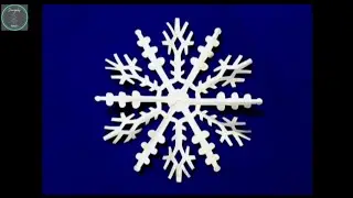 How to make  Paper Snowflake || Relaxing with Paper Craft || Paper Cutting Art
