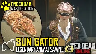 RED DEAD ONLINE How to Get the Legendary Sun Gator SAMPLE Naturalist Map Location