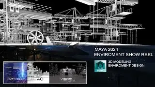 MAYA 2024 - Environment Making Showreel and  3D Modeling Showreel - Composting in NUKE -