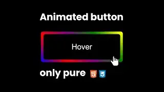 Animated button using pure css