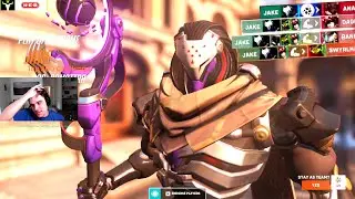 JAKE SICK SOJOURN GAMEPLAY - 48 ELIMS! [ OVERWATCH 2 SEASON 2 TOP 500 ]
