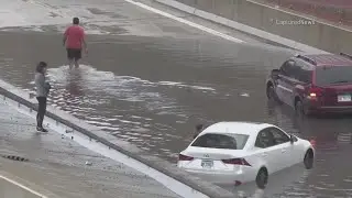 Flash Flooding in viaducts strands motorists across Chicago