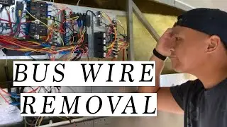 HOW TO REMOVE THE WIRING IN A SHORT BUS |Bus Build ep. 5