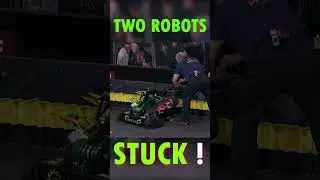 Two Robots Stuck - Battlebots 2023 Season 7 - Sawblaze vs Hypershock #shorts