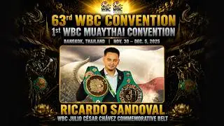 Ricardo Sandoval, WBC Julio Cesar Chavez Commemorative Belt