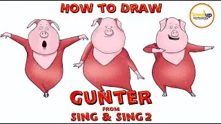 How to Draw Gunter from Sing 2 Step by Step