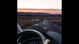 Проекционный дисплей в авто Xiaomi Carrobot Turnip Smart HUD Zhixuan version