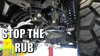 STOP THE RUB: Installing Carli Sway Bar on F350. #dunksbuilt #FORD #liftedtrucks