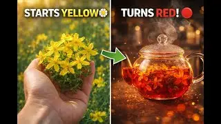Nature's Antidepressant? 🌼 Watch St. John's Wort Turn RED! 🔴