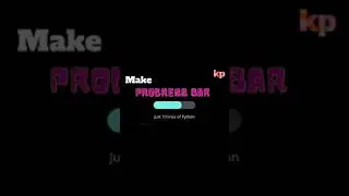 Build Progress Bar in 10 lines | Python