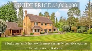 6 bedroom detached house with annexe, triple garage and outdoor pool for sale in Ascot, Berkshire