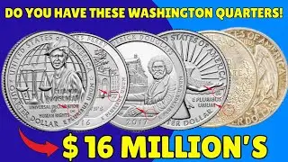 10 Rare Washington Quarters That Are Worth a Fortune! Please Sell It's Now Urgently In Good Prices!