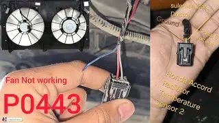 P0443 ECT Sensor 2 Circuit High Voltage Honda Accord  Radiator Temperature Sensor 2 wiring Diagram
