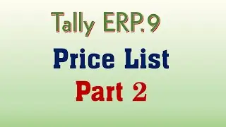 How to create Price List with discount in sales voucher 2 in Tally ERP 9 in Tamil