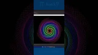 Радужная спираль на Python #shorts