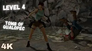 Tomb Raider 1 Remastered - Level 4 Tomb of Qualopec - Full Gameplay Walkthrough
