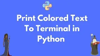 How to print colored text to terminal in Python
