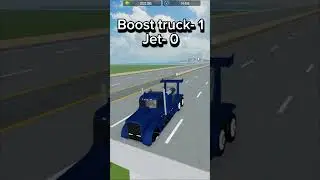 JET VS BOOST TRUCK IN VEHICLE LEGENDS!! #roblox #vehiclelegends #roadto3000subs #karimplays