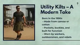 Traditional Kilt vs  Utility Kilt
