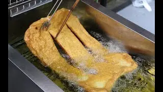 ENGSUB【大糖果子】小伙用10000毫升油炸1000毫米的饼，这是什么，这是换算。