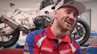 Honda Racing teammates Ian Hutchinson and Lee Johnston