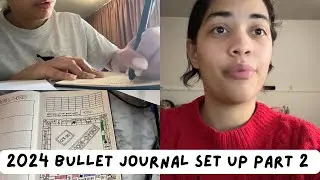 Setting Up 2024 Bullet Journal | Yearly Trackers + Reading Spreads