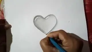 How To Draw 3D Love/Drawing 3D Love On Paper With Pencil/Easy.