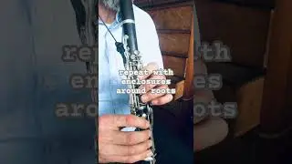 Create easy line with just arpeggio and enclosure/approach notes #jazz #clarinet