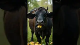 cow eating bananas 😂#trending #viral #youtubeshorts
