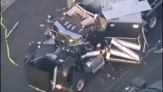 LAPD bomb squad truck explodes