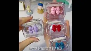 🤗Introduce the one-piece contact lens case, one piece, no need to twist the lid.#contactlenscase