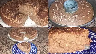 كيكة صحية بدقيق القمح الكامل /التمر / الكركاع( عين الجمل) و بدون سكر  لذيذة و مفيدة لمرضى السكري